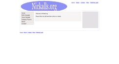 Desktop Screenshot of nickalls.org