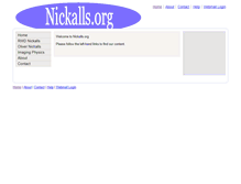 Tablet Screenshot of nickalls.org